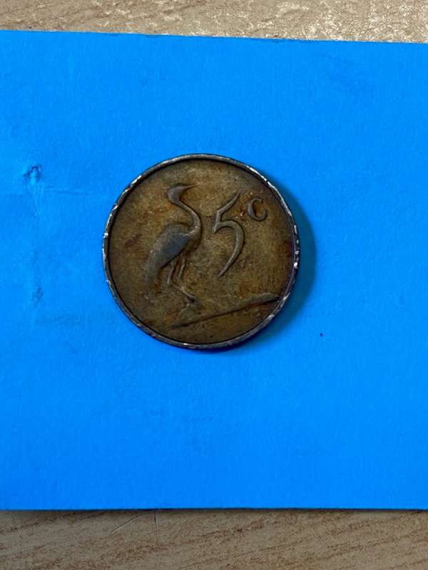 1965 South Africa 5 cent - English