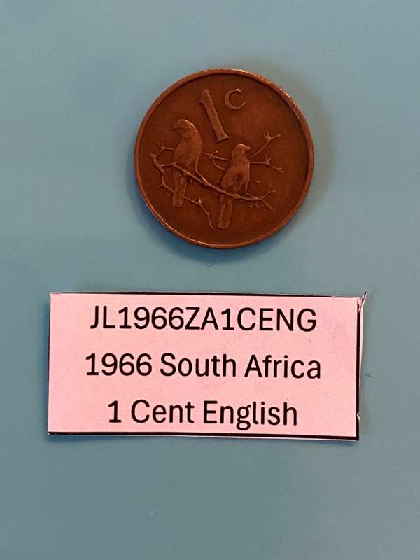 1966 South Africa 1 cent - English - BID PER COIN