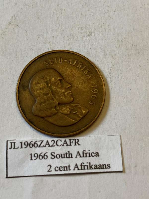 1966 South Africa 2 cent - AFRIKAANS