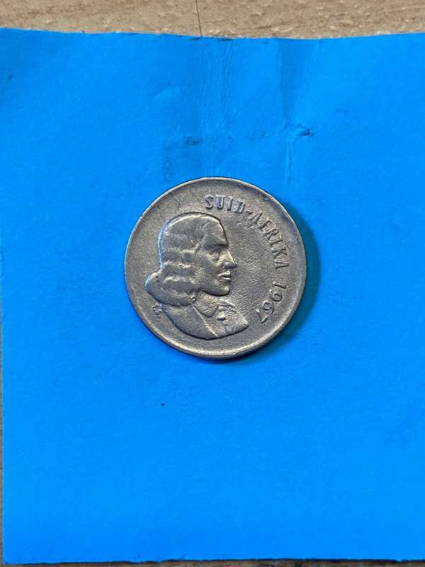 1967 South Africa 5 cent - Afrikaans