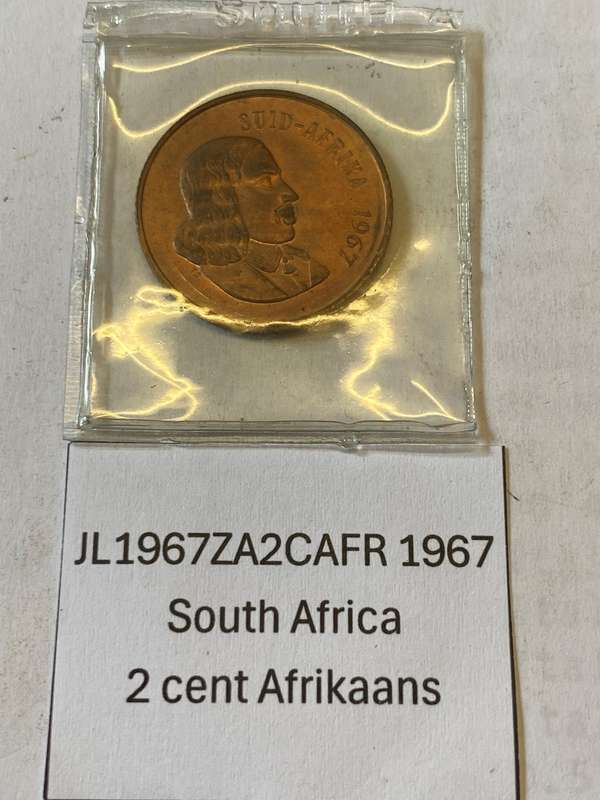 1967 South Africa 2 cent - AFRIKAANS - IN POUCH
