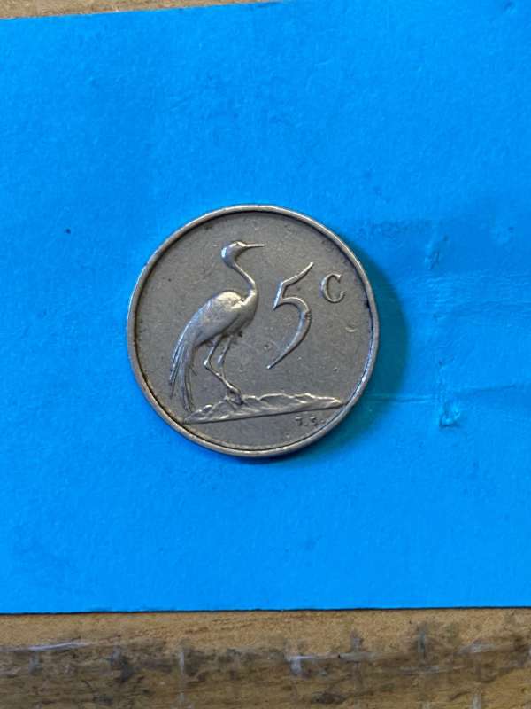 1968 South Africa 5 cent - AFIKAANS - BID PER COIN
