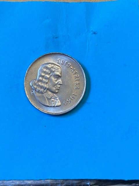 1969 South Africa 5 cent - AFRIKAANS - BID PER COIN