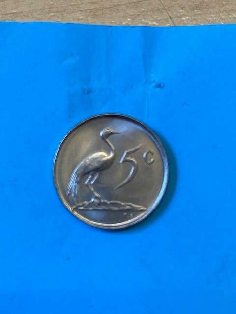 1969 South Africa 5 cent - AFRIKAANS - BID PER COIN