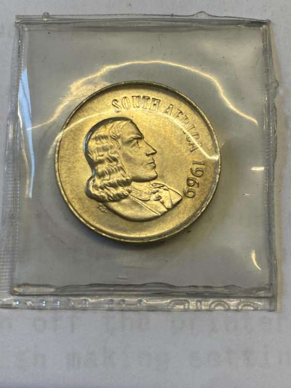 1969 South Africa 10 cent ENGLISH UNC - in Mint Set Pouch