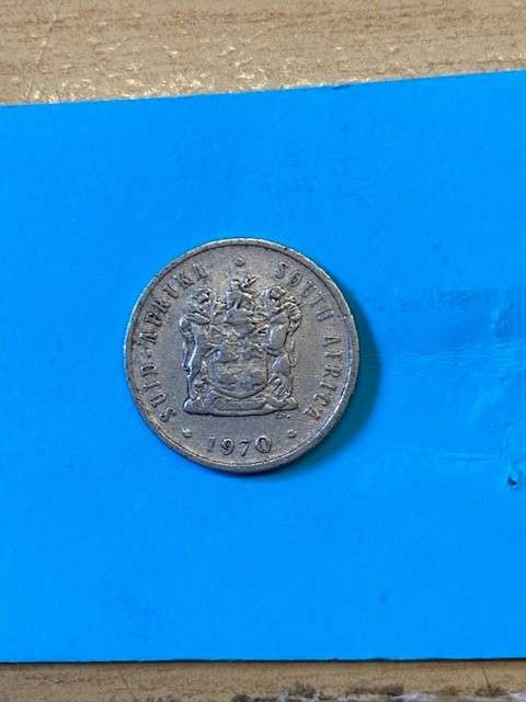 1970 South Africa 5 cent - BID PER COIN