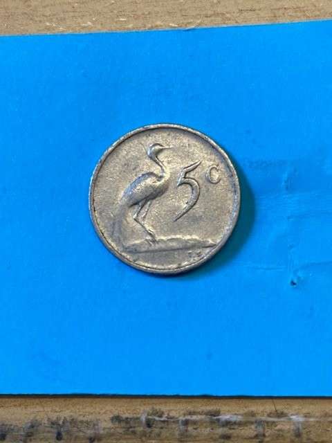 1970 South Africa 5 cent - BID PER COIN