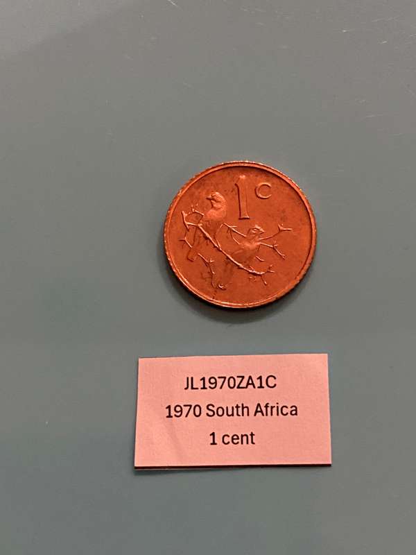 1970 South Africa 1 cent - BID PER COIN