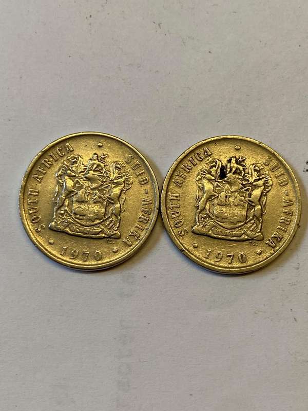 1970 South Africa 10 cent - BID PER COIN