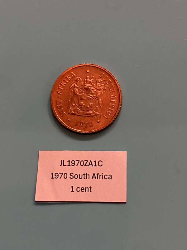 1970 South Africa 1 cent - BID PER COIN