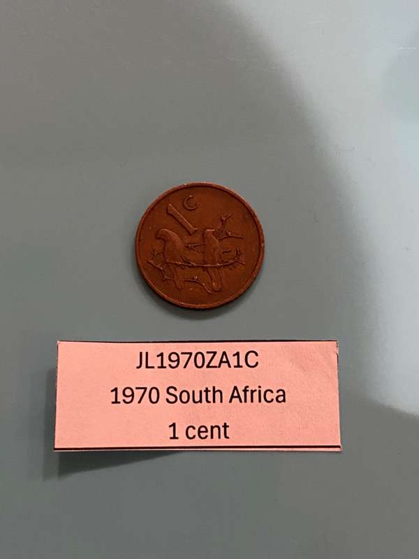 1970 South Africa 1 cent - BID PER COIN