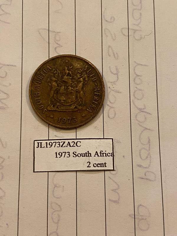 1973 South Africa 2 cent