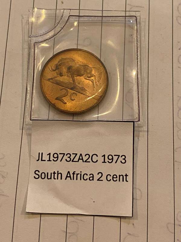 1973 South Africa 2 cent - IN POUCH
