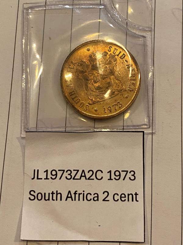 1973 South Africa 2 cent - IN POUCH