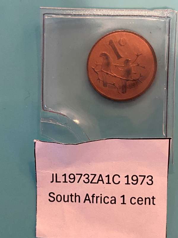1973 South Africa 1 cent IN POUCH