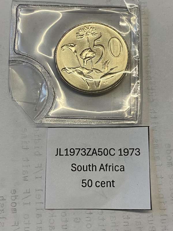 1973 South Africa 50 cent - Uncirculated ( in Pouch)