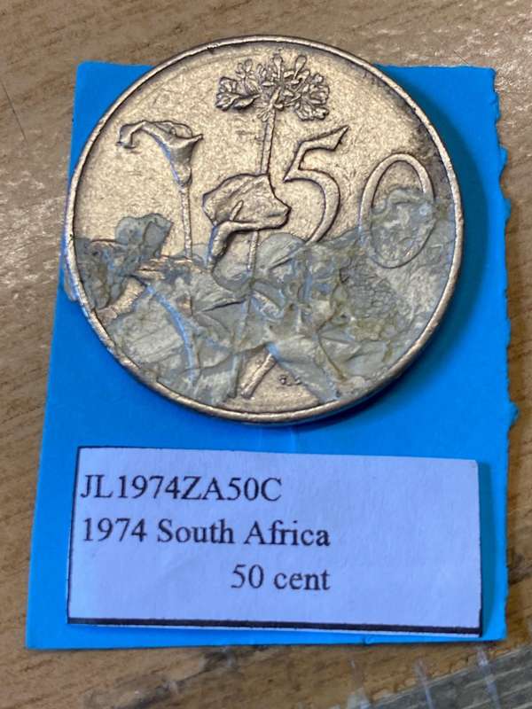 1974 South Africa 50 cent - BID PER COIN