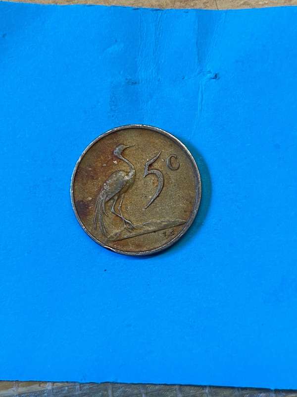 1974 South Africa 5 cent
