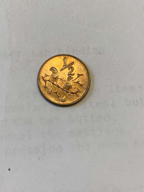 1976 South Africa half cent