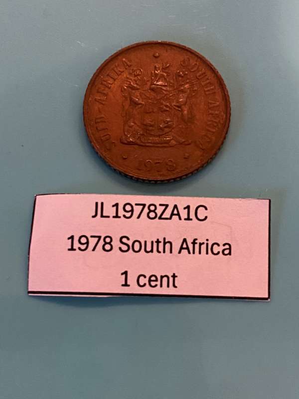 1978 South Africa 1 cent - BID PER COIN