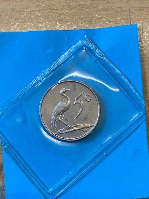1978 South Africa 5 cent IN POUCH