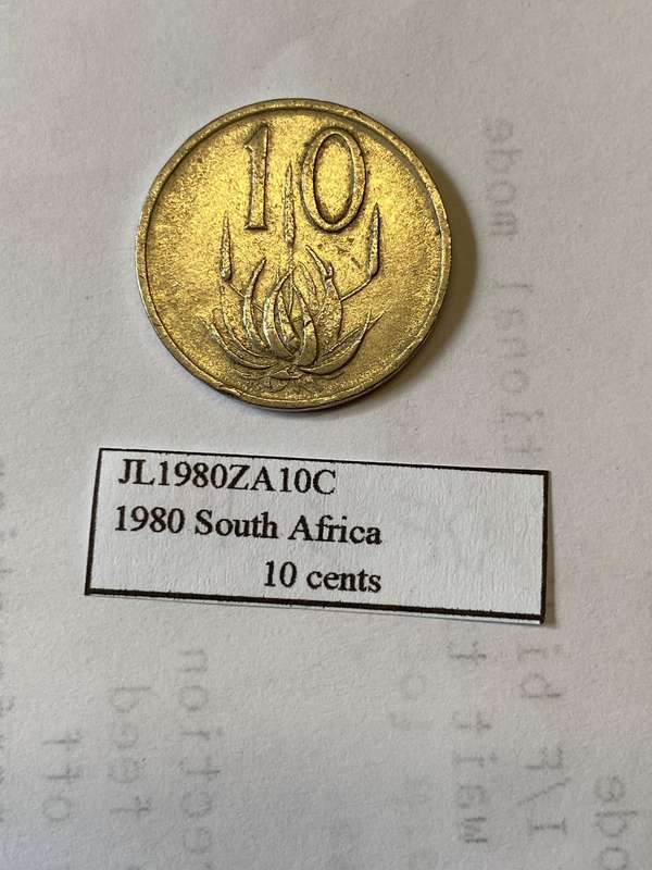 1980 South Africa 10 cent