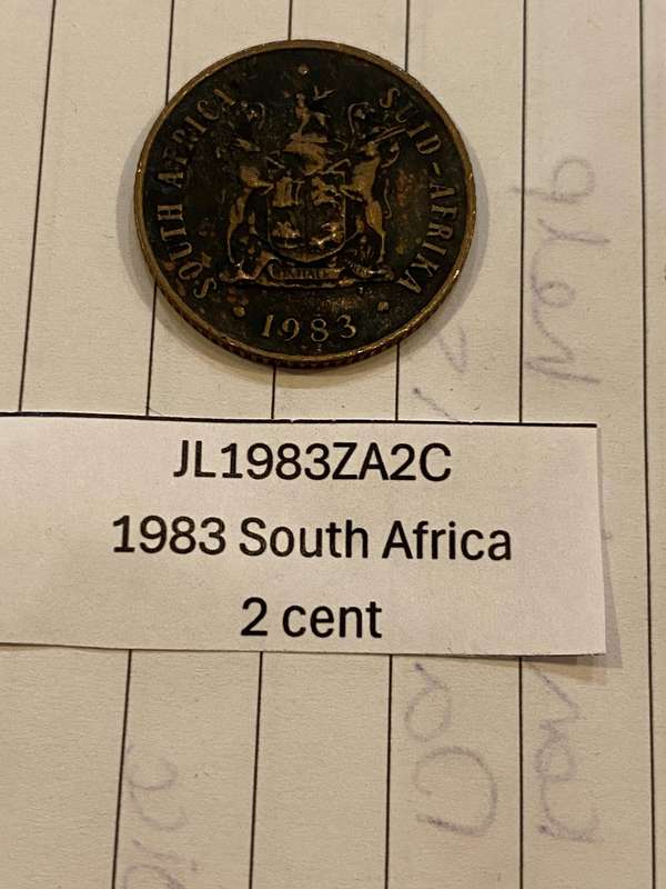 1983 South Africa 2 cent