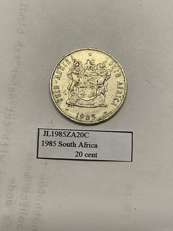 1985 South Africa 20 cent