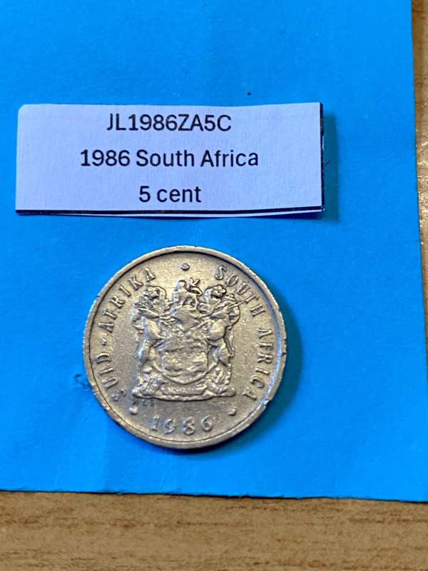 1986 South Africa 5 cent