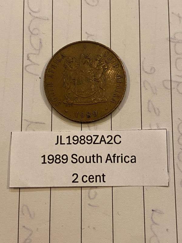 1989 South Africa 2 cent