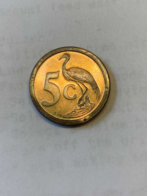 1991 South Africa 5 cent