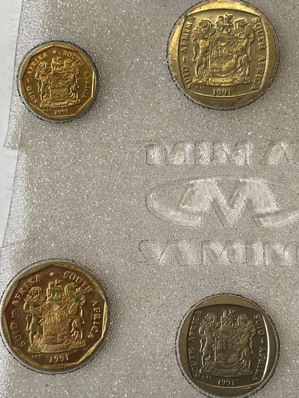 SA Mint Pack 1991 - MISSING 20c coin