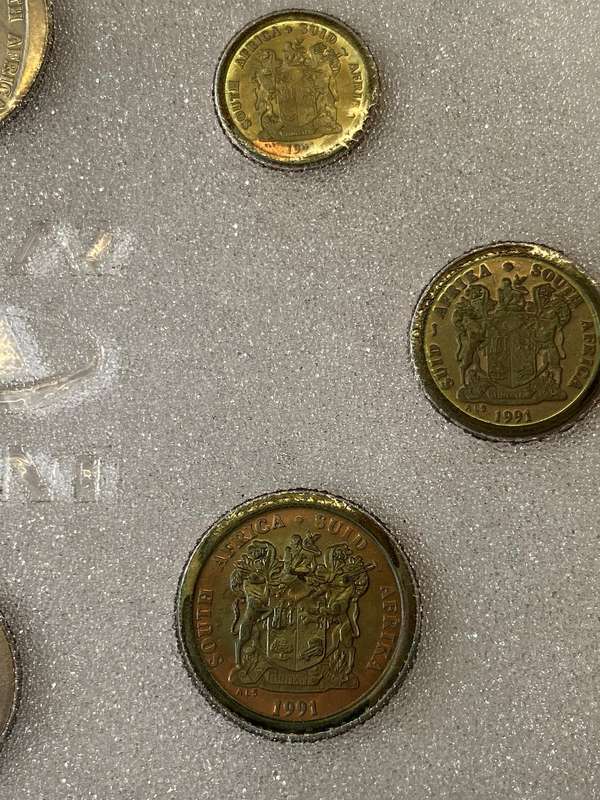 SA Mint Pack 1991 - MISSING 20c coin