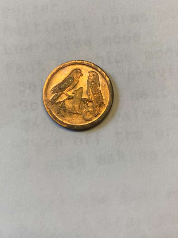 1991 South Africa 1 cent