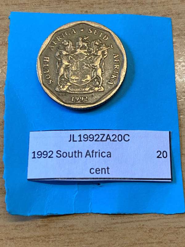 1992 South Africa 20 cent