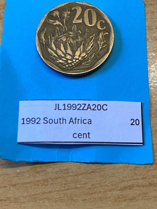 1992 South Africa 20 cent