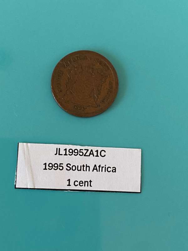 1995 South Africa 1 cent - BID PER COIN