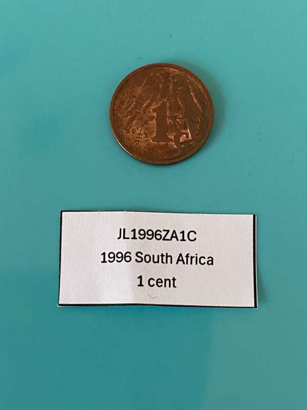 1996 South Africa 1 cent - BID PER COIN