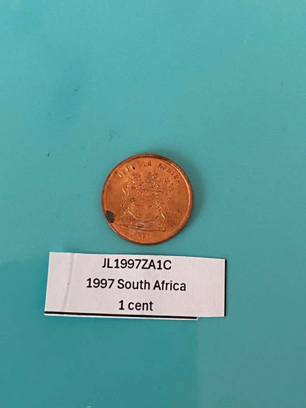 1997 South Africa 1 cent - BID PER COIN