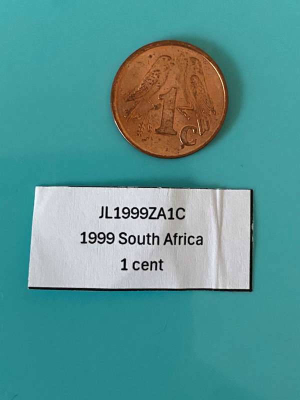 1999 South Africa 1 cent - BID PER COIN