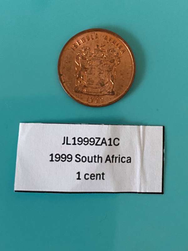 1999 South Africa 1 cent - BID PER COIN