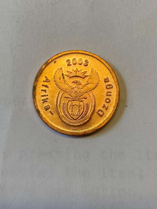 2003 South Africa 5 cent