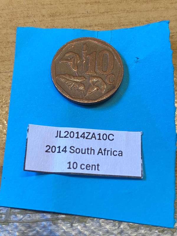 2014 South Africa 10 cent - BID PER COIN
