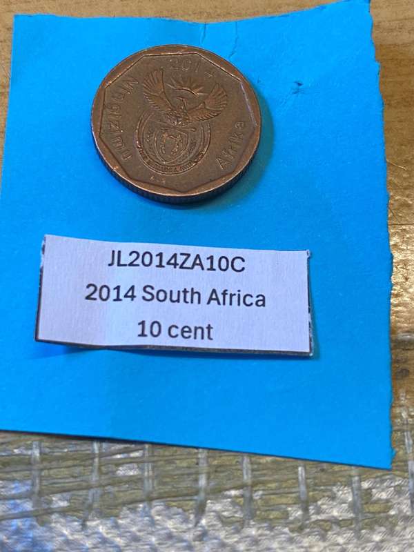 2014 South Africa 10 cent - BID PER COIN
