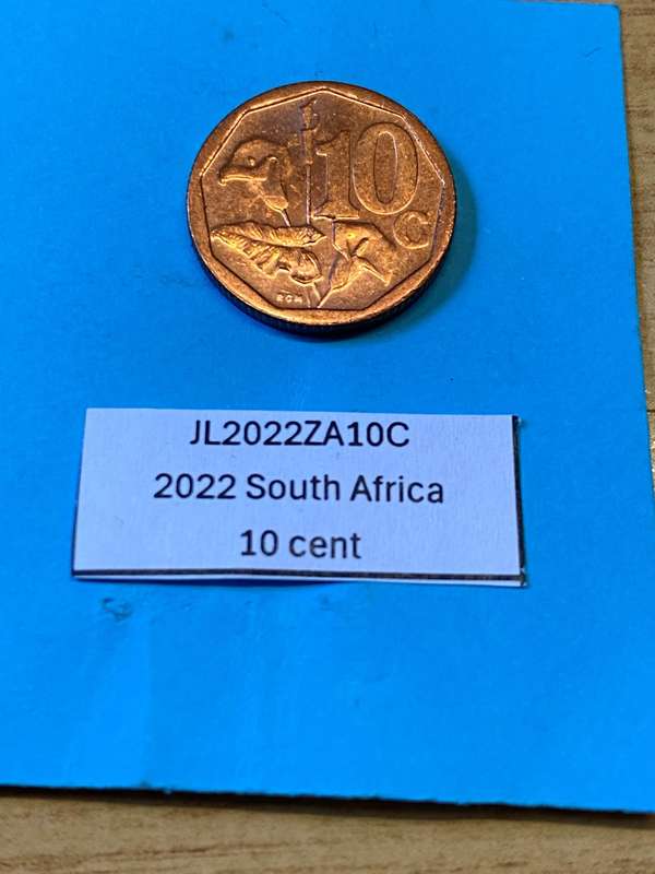 2022 South Africa 10 cent - BID PER COIN