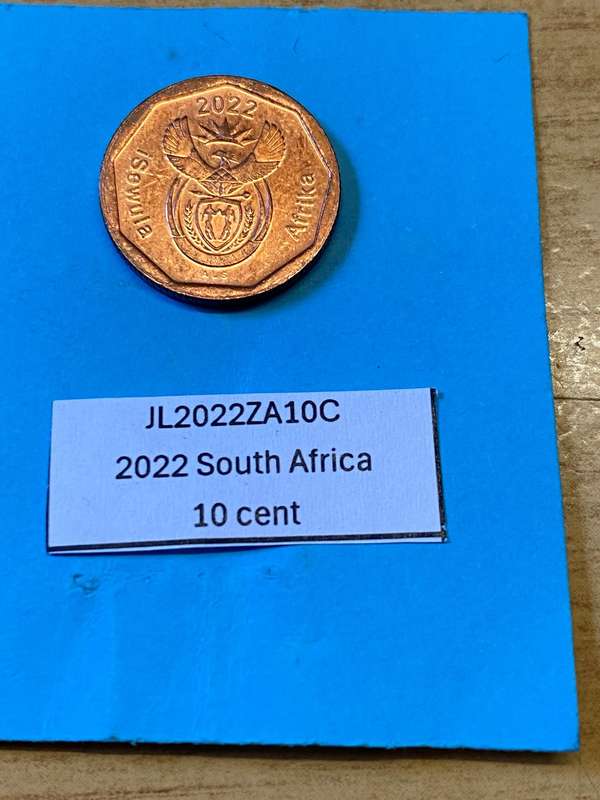 2022 South Africa 10 cent - BID PER COIN