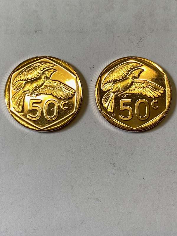2023 South Africa 50 cent - BID PER COIN