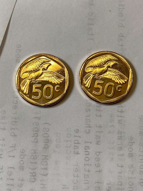 2024 South Africa 50 cent - BID PER COIN