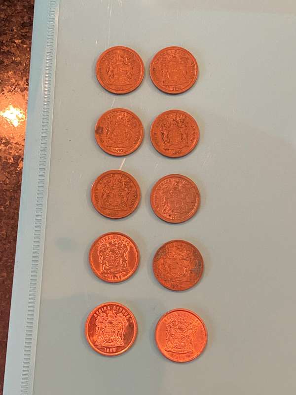 1990 to 1999 5 cent South Africa - BID PER COLLECTION
