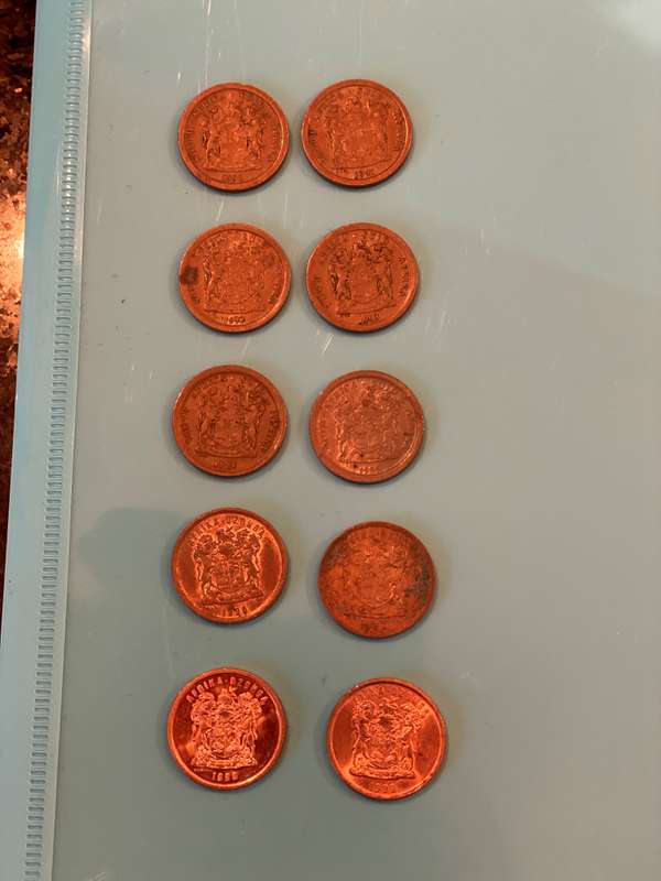 1990 to 1999 5 cent South Africa - BID PER COLLECTION